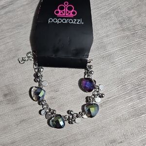 Paparazzi Iridescent Silver Bracelet
